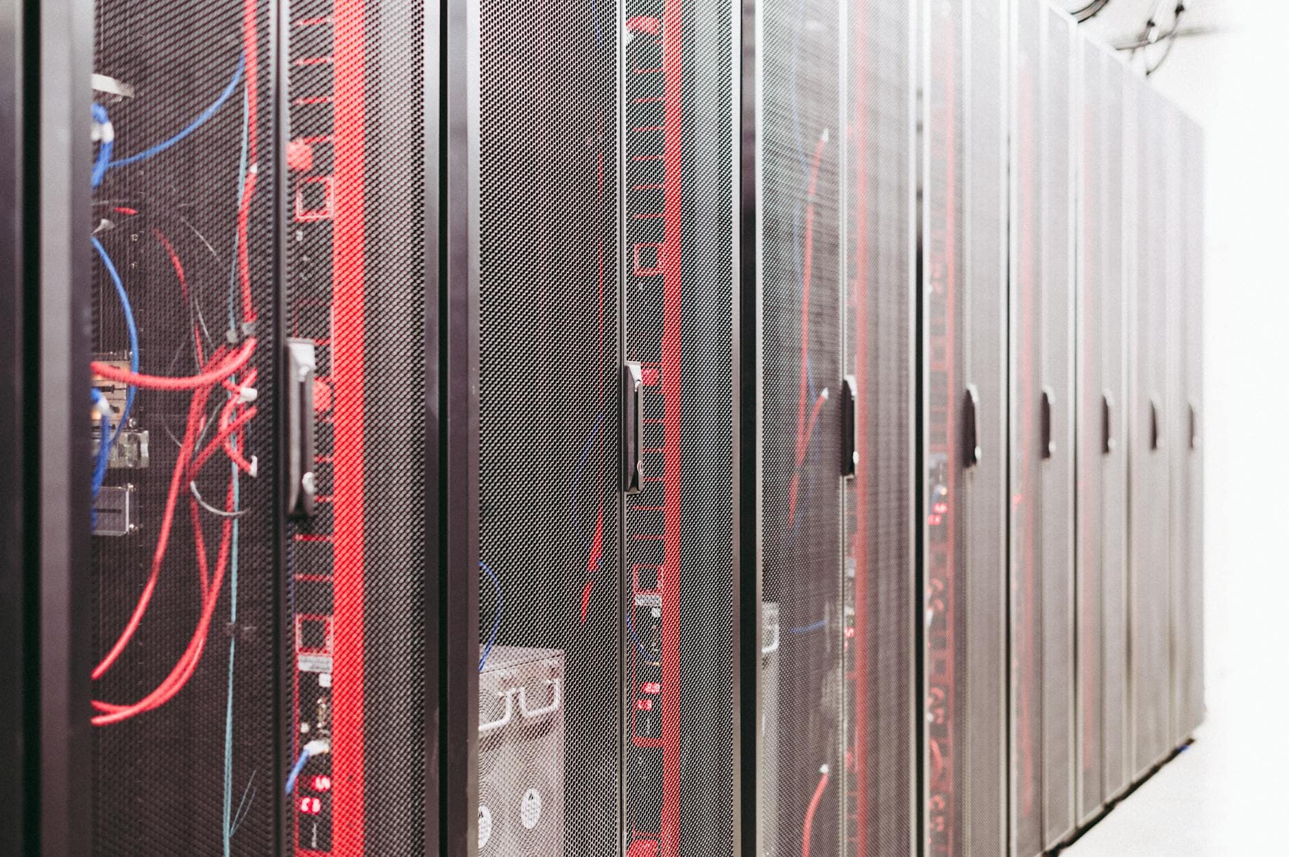 Server racks in a data centre